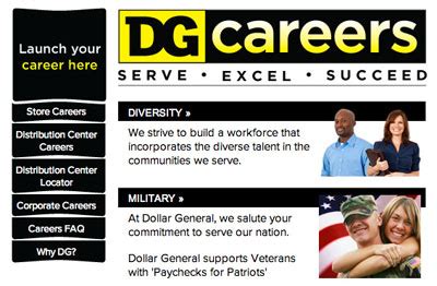 Minimum Age Requirement You must be 18 years old to work at Dollar General, unless you get special permission from the Human Resources department or if it is required by law. . Dollar genereal careers